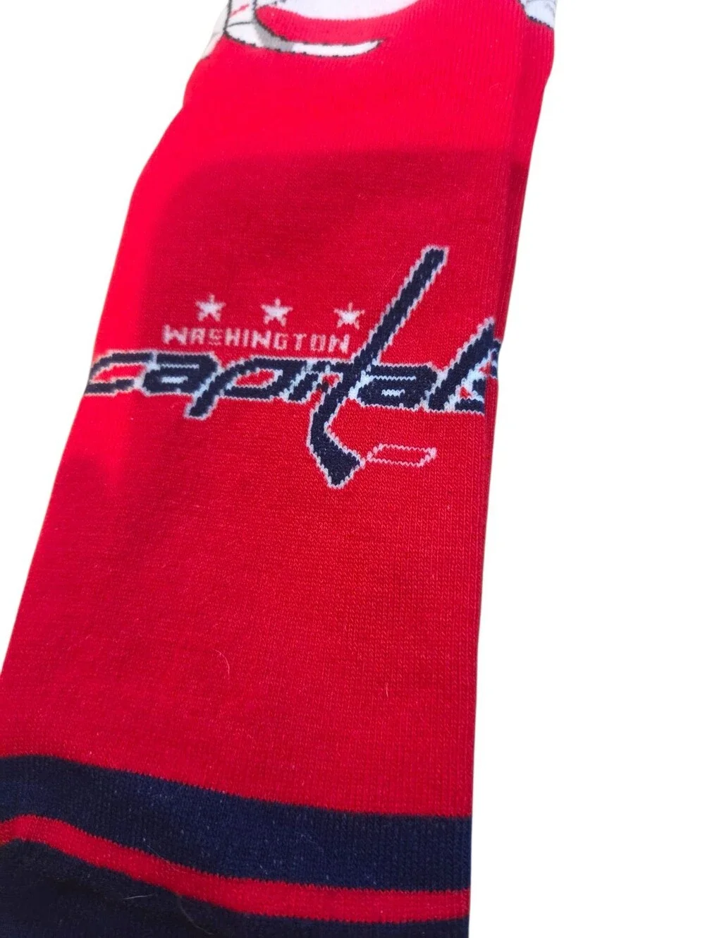 NWT Braden Holtby Washington Capitals Red Novelty Knee Socks
